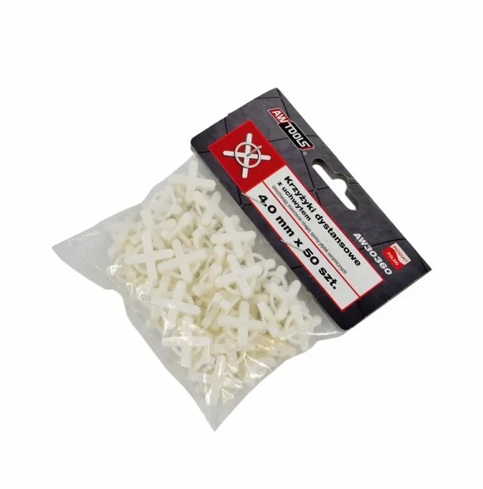 Crucetas de separación Awtools, 2,5 mm, modelo 100 piezas con soporte, herramienta precisa y duradera, ideal para trabajos de cerámica, colocación de baldosas y proyectos de albañilería.