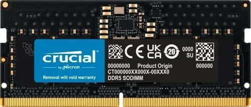 Crucial CT8G48C40S5 módulo de memoria 8 GB 1 x 8 GB DDR5 4800 MHz