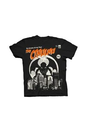 Cthulhu attack camiseta negra chico t-xl cthulhu