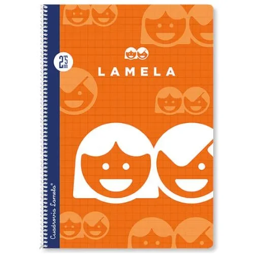 Cuaderno basico formato folio 80 hojas rayado 3 mm surtidos lamela