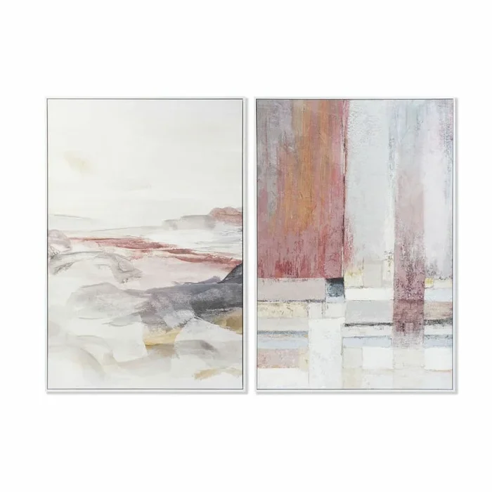 Cuadro dkd home decor 82,5 x 4,5 x 122,5 cm abstracto urbano (2 unidades)