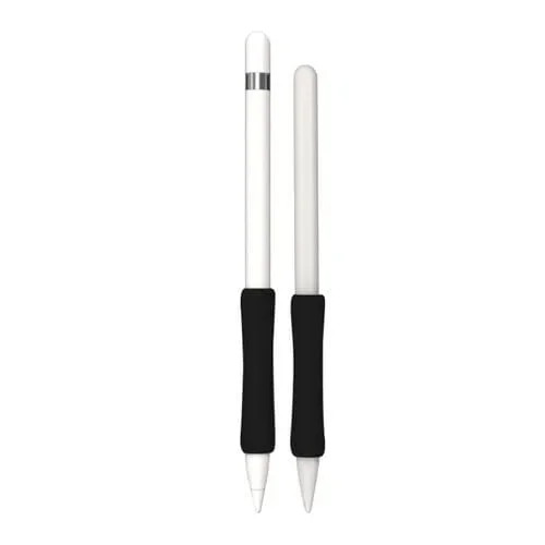 Cubierta Protectora de Silicona para Lápiz Táctil Apple Pencil 1 y 2 (Negro)