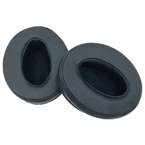 Cubiertas de Esponja para Auriculares Inalámbricos Sennheiser HD4.50Btnc Orejeras de Repuesto (2 Piezas) (Piel de Oveja Negra)