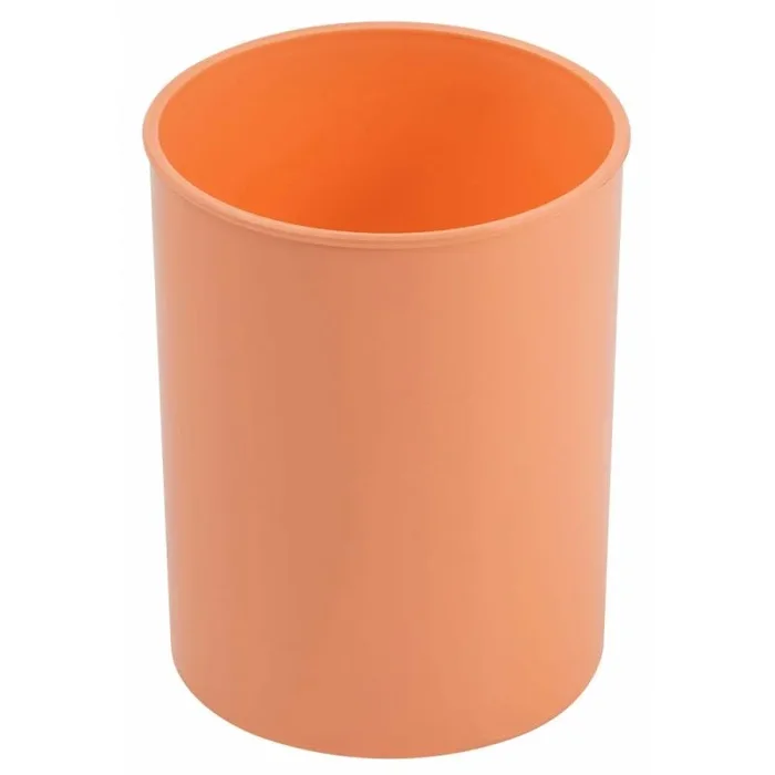 Cubilete lápices naranja pastel eco