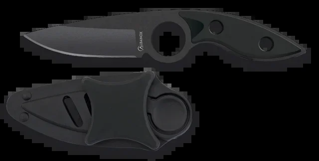 Cuchillo Albainox Negro. Hoja:9.8