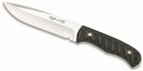 Cuchillo Coyote 3060 Miguel Nieto de 27 cms, con hoja de acero de 14 cms y mango Katex con funda de cuero de primera calidad