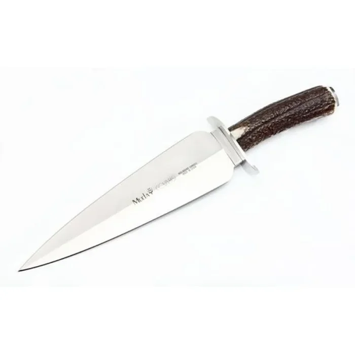 Cuchillo de caza Muela Covarsi COVARSI-25A, hoja de 24,5 cm MOVA, puño asta de ciervo, defensa y pomo inoxidable + tarjeta multiusos de regalo