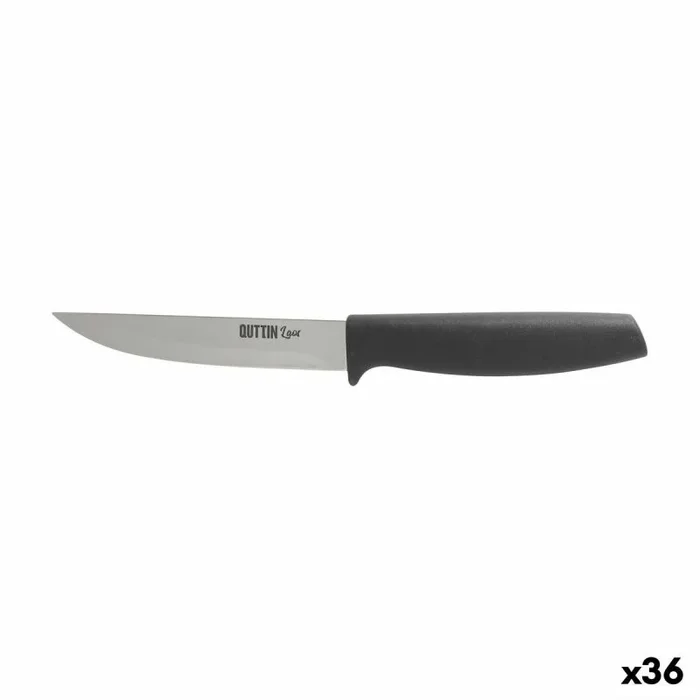 Cuchillo de cocina quttin laos negro plateado 11 cm 20 x 2 x 2 cm multiusos (36 unidades)