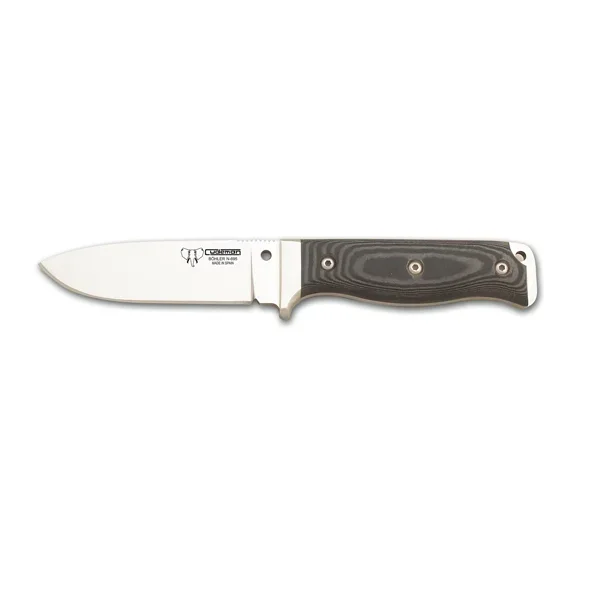 Cuchillo MT-5 Cudeman 120-MC de supervivencia con mango de micarta negra y Kit completo + tarjeta multiusos