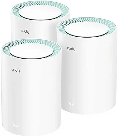 Cudy M1300 3-PACK sistema Wi-Fi Mesh (Wi-Fi en malla) Doble banda (2,4 GHz / 5 GHz) Wi-Fi 5 (802.11ac) Blanco 1 Interno