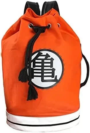 CYPBRANDS Dragon Ball – Petate, con Asas y Compartimentos Interiores, Diseño Goku, Color Rojo y Negro, Producto Oficial, Talla única, MP-11-DB