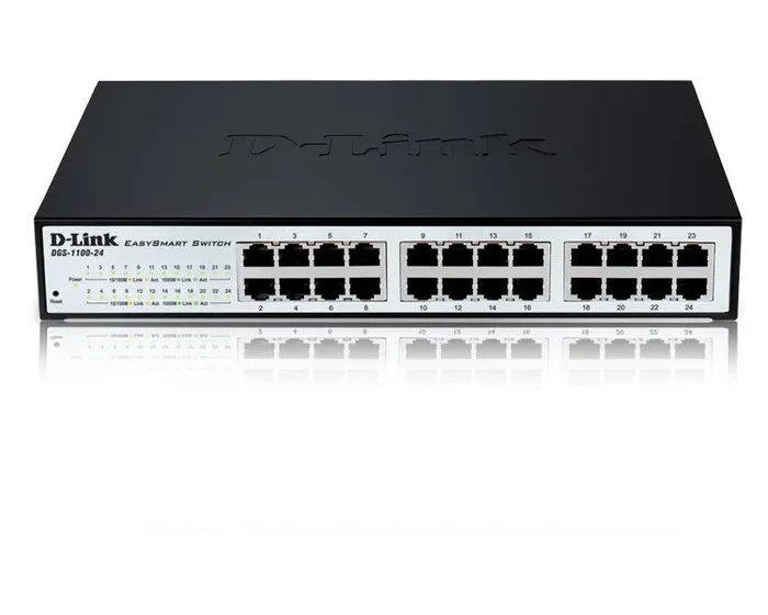 D-Link DGS-1100-24 – Switch Smart Gigabit 24 Puertos, VLAN automática, gestión SNMP