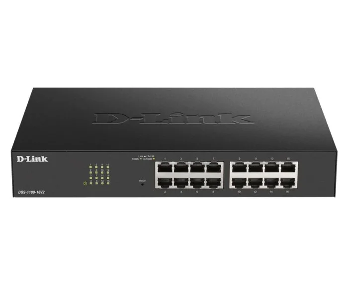 D-Link DGS-1100-24PV2/E, Switch Smart 24 Puertos Gigabit, PoE, Power Over Ethernet, Gestión Web, Layer 2, VLAN, IGMP Snooping, VoIP VLAN, QoS, Seguridad Red – Cable de alimentación de la UE