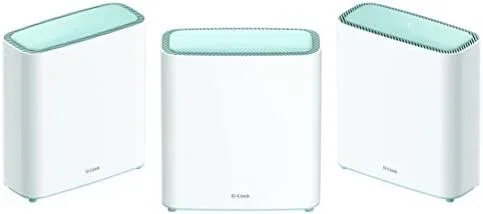 D-Link M32-3 EAGLE PRO AI Wi-Fi 6 AX3200 Sistema de malla (paquete de 3) con AI Wi-Fi/optimizador de tráfico, control parental AI, puertos Gigabit, MU-MIMO, 1024 QAM, OFDMA, WPA3, funciona con Alexa/Google Assistant.