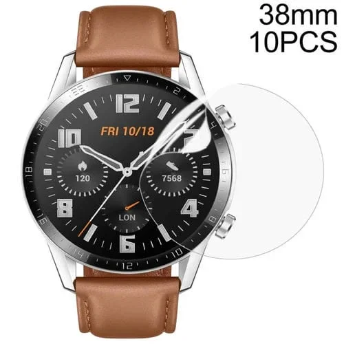 D38mm 10 PCs TPU Redondo HD Soft Hydrogel Watch Protector de Pantalla