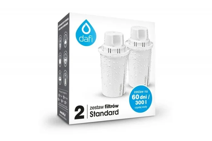 Dafi Filtro de Agua estándar, 2 Unidades, Multicolor, Talla única