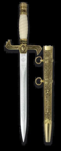 Daga Clasica Toledo Imperial Hoja de 23.8 Cm Incluye Funda 31971