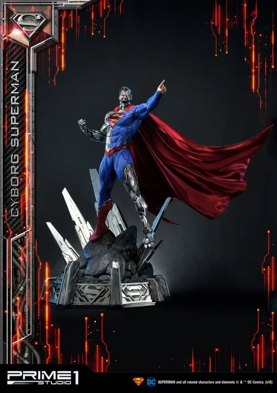 Dc comics estatua 1/3 cyborg superman 93 cm