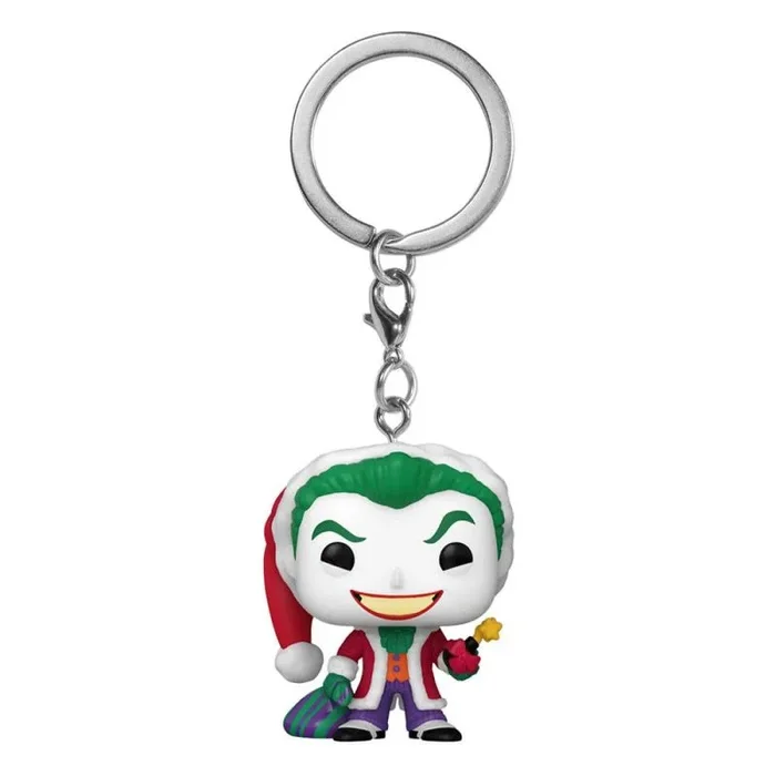 Dc comics holiday 2022 llaveros pocket pop! vinyl the joker 4 cm expositor (12)