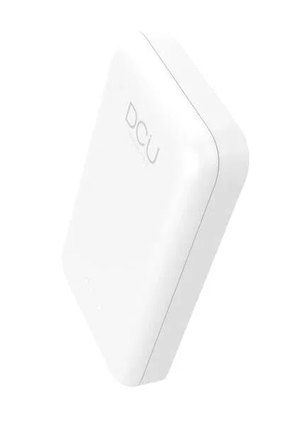 DCU Tecnologic | Batería Externa con Magsafe y Doble Puerto USB | USB Tipo C Power Delivery 20W | con Indicador LED | Batería construida con Polímero de Litio Blanco | 64 * 16 * 98mm