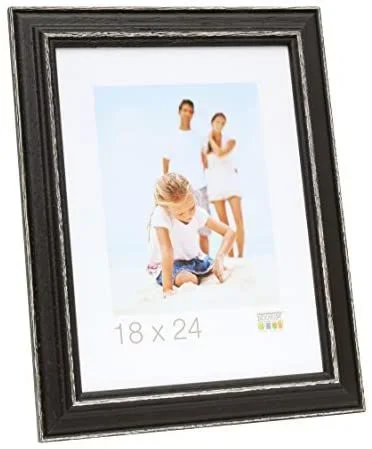 Deknudt Fotos, Madera, Negro, 13 x18 cm