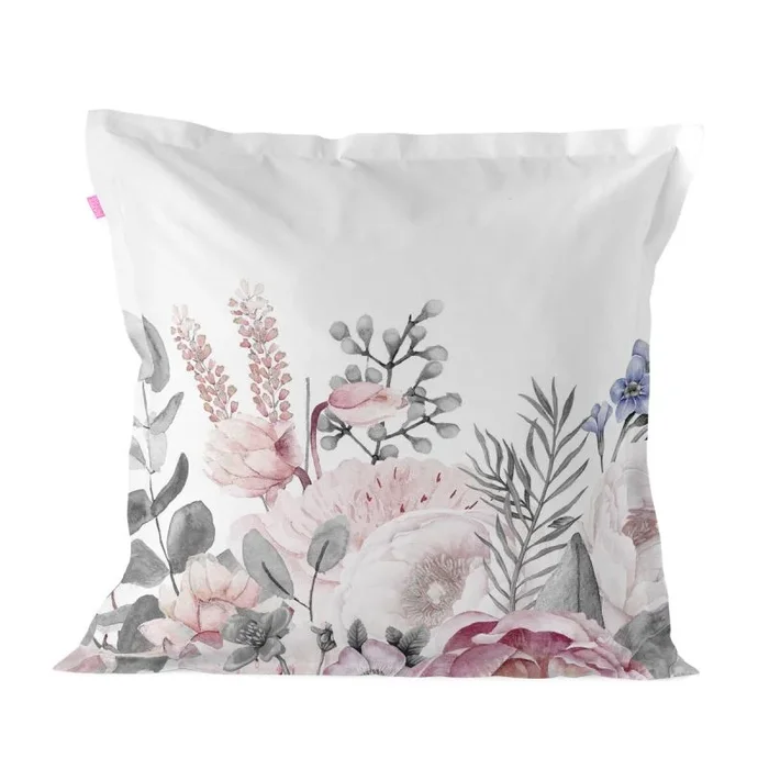 Delicate Bouquet Funda Almohada Multicolor, 80×80 cm, 100% Algodón, Calidad de 150