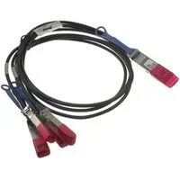 DELL QSFP28 – 4 x SFP28, 2 m cable de fibra optica 4x SFP28 Negro, Rojo