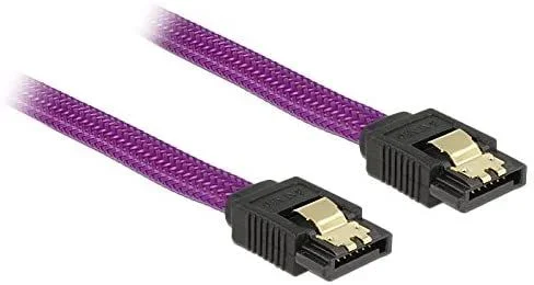 DeLOCK 83690 cable de SATA 0,3 m Púrpura