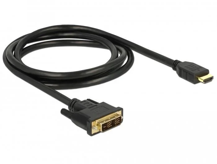 DeLOCK 85583 adaptador de cable de vídeo 1,5 m DVI-D HDMI tipo A (Estándar) Negro