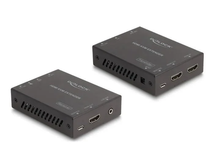 DeLOCK HDMI KVM Extender Set más de Cat.6 Cable 4K 60Hz 70m