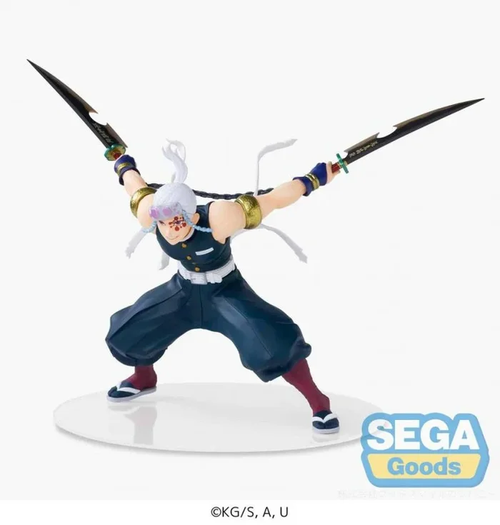 Demon slayer: kimetsu no yaiba estatua pvc figurizm tengen uzui 16 cm