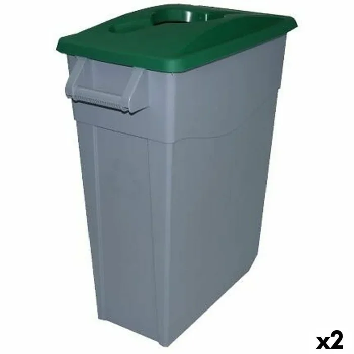Denox Cubo de Basura para Reciclaje Verde 65 L (2 Unidades) – Marca EAN: 4899888666820