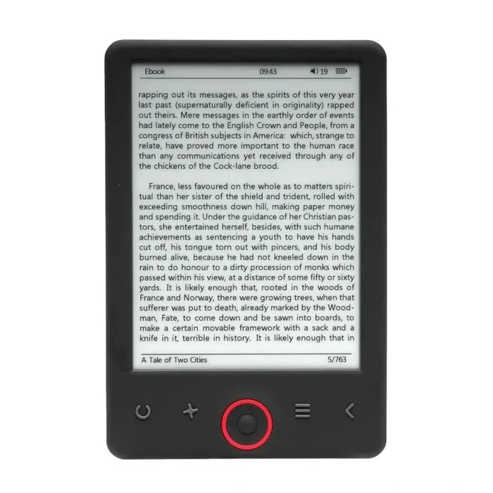 Denver Libro ELECTRONICO 6 EBO-635L Pantalla Pearl RETROILUMINADO 4GB, Negro