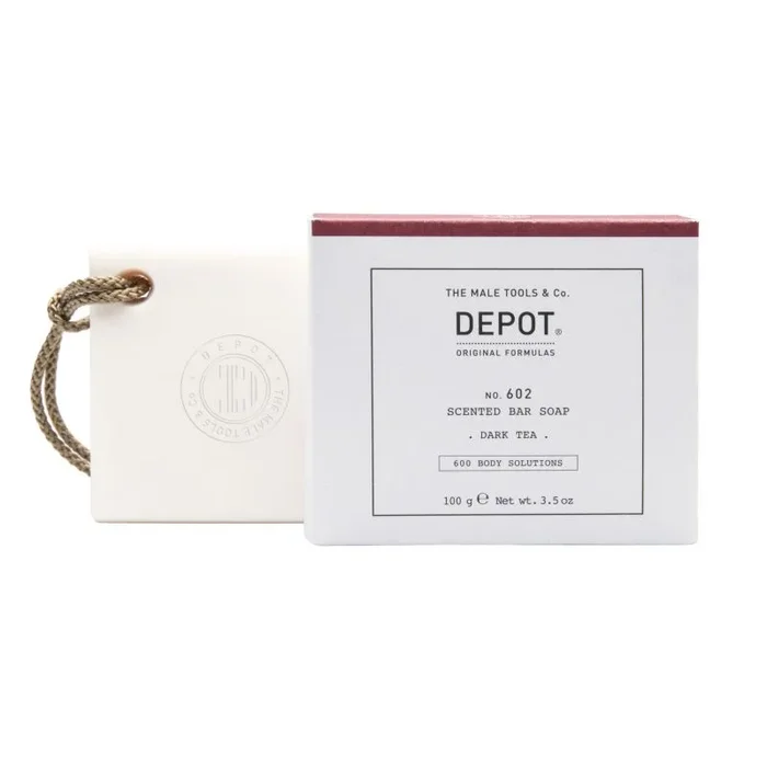 Depot, 600 body solutions no. 602, botanical complex, cleansing, dark tea, scented soap bar , aromatic notes, 100 g