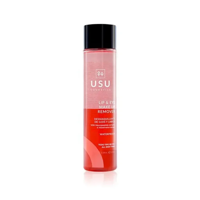 Desmaquillante de Ojos y Labios – 100 ml – Ayuda a Retirar el Maquillaje Resistente – Aporta Hidratación y Calma – Formulado con Neuropéptidos y Raíz de Peonia – Todo Tipo de Pieles – USU Cosmetics