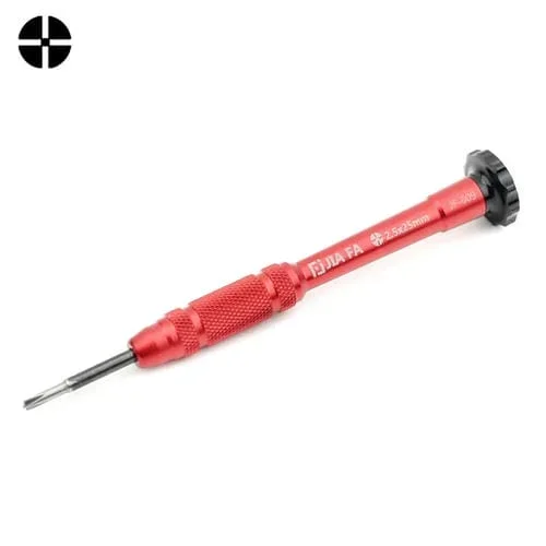 Destornillador de Reparación Jiafa Jf-609-2.5 Bisel Central con Punta Cruzada Hueca 2.5 (Rojo)