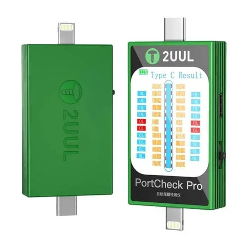 Detector Automático de Enchufes Traseros con Interfaz de Iluminación y Tipo C 5 V 2 A 2Uul Pw31 Portcheck Pro