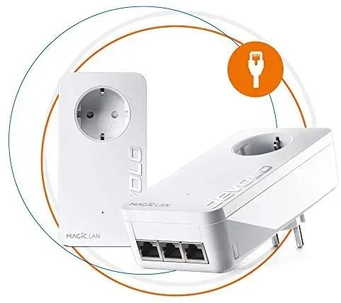 Devolo Magic 2 LAN triple Starter Kit 2400 Mbit/s Ethernet Blanco 2 pieza(s)