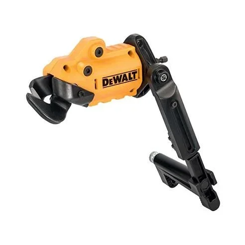 DEWALT DT70620-QZ – Cizalla para Atornilladores de Impacto con Cabezal Giratorio de 360° y Brazo Extensible – Corta Metal hasta 1.3mm