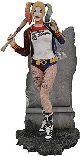 Diamond- Estatua de la colección DC Movie Gallery Select del Personaje Harley Quinn de la película Suicide Squad Comics Batman, Multicolor (APR192527)