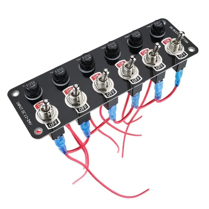 Diggtor Interruptor de panel de coche de 12/24 V, control de potencia, universal
