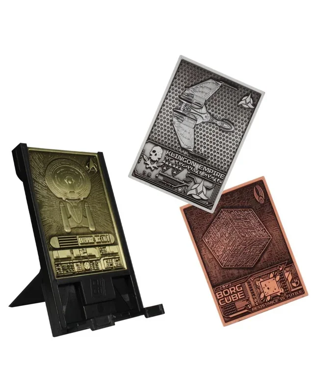 Digiplate starter pack – soporte para móvil y 3 placas de metal con realidad aumentada de star trek exquisite gaming
