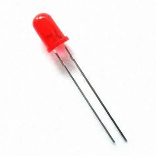 Diodo LED ROJO 5mm 624mcd Alimentacion 2-3V 45Âº HT504SURD