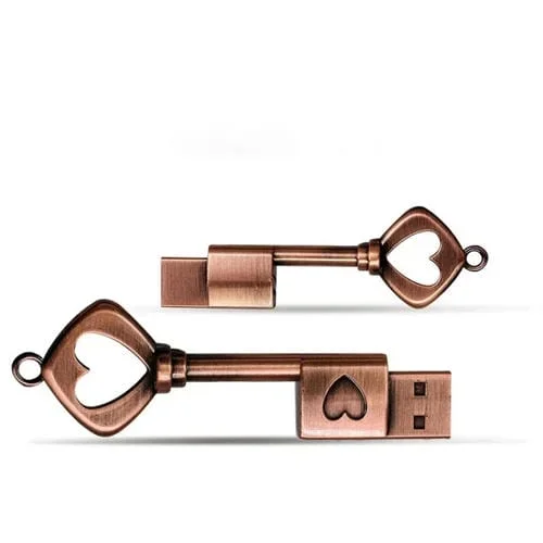 Disco Microdrive Love Key U 4Gb USB 2.0 (Cobre)