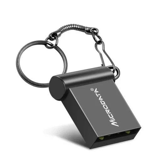 Disco Mini USB 2.0 Microdata 8Gb para Computadora y Automóvil (Negro)