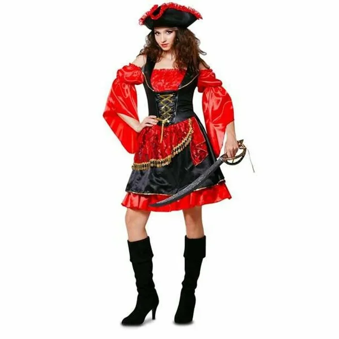 Disfraz para Adultos My Other Me Descarada Pirata Rojo L