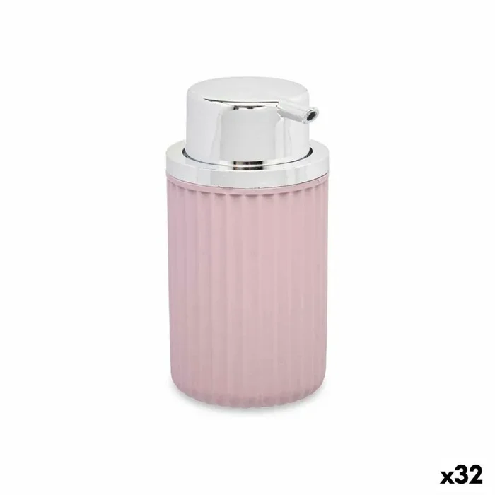 Dispensador de jabón rosa plástico 32 unidades (420 ml)