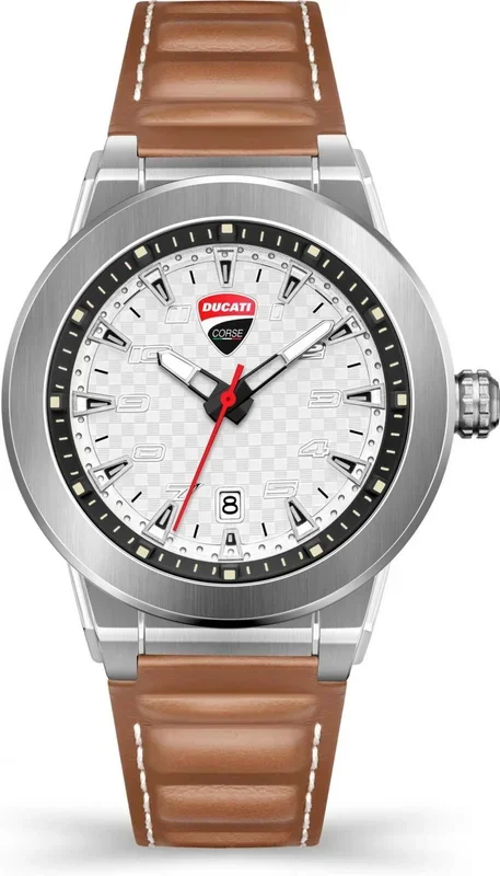 Ducati Reloj Analógico para Hombres de Cuarzo con Correa en Cuero DTWGF2019205