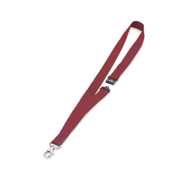Durable Cinta para portanombres de 20 mm de anchura con cierre de seguridad Rojo