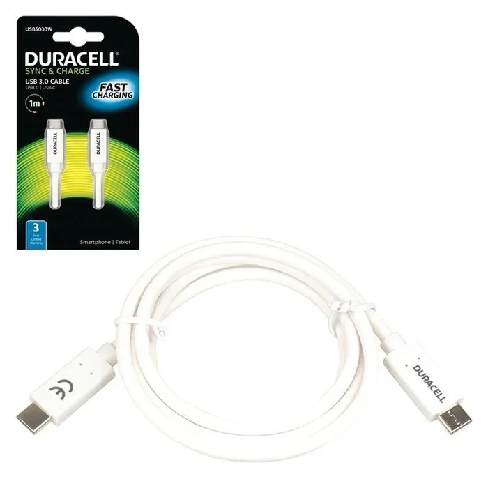 Duracell USB5030W cargador de dispositivo móvil Blanco